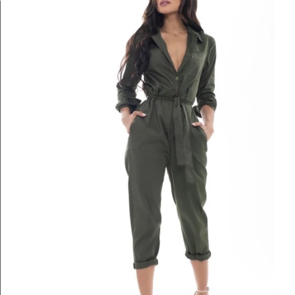 Olive jumpsuit